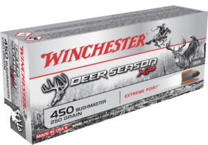 Winchester Deer Season XP Ammunition 450 Bushmaster 250 Grain Extreme Point Polymer Tip 500 round