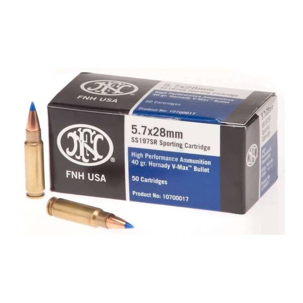 FN 5.7 x28mm 40-Grain V-Max Cartridges 500 ROUNDS