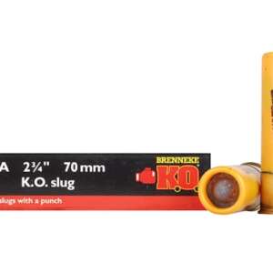BRENNEKE USA K.O. AMMUNITION 20 GAUGE 2-3/4″ 3/4 OZ RIFLED SLUG 500 ROUNDS