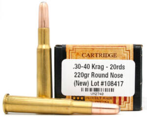 30-40 Krag 220gr RN New Ammo - 300 Rounds