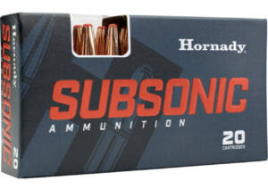 Hornady Subsonic Ammunition 450 Bushmaster 395 Grain SUB-X FTX 500 rounds