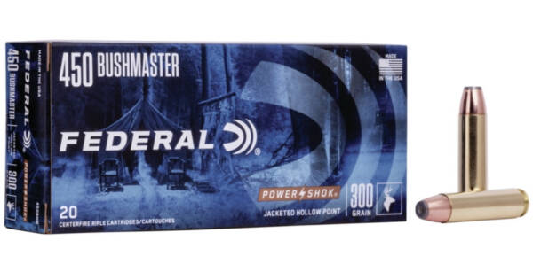 Federal Premium Power-Shok .450 Bushmaster 300 grain Jacketed Hollow Point 500 rounds