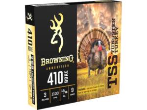 BROWNING TSS TURKEY AMMUNITION 410 BORE 3″ 13/16 OZ #9 NON-TOXIC TUNGSTEN SHOT 1000 ROUNDS