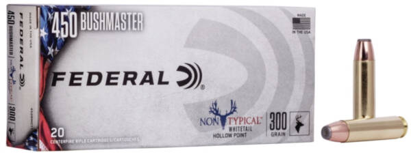 Federal Premium Non-Typical .450 Bushmaster 300 grain Jacketed Hollow Point 500 Rounds
