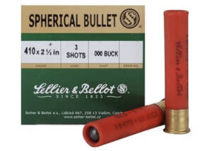 Sellier & Bellot Ammunition 410 Bore 2-1/2″ 000 Buckshot 3 Pellets 500 round