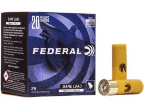 FEDERAL GAME LOAD UPLAND HEAVY FIELD AMMUNITION 20 GAUGE 2-3/4″ 1 OZ 1000 ROUNDS