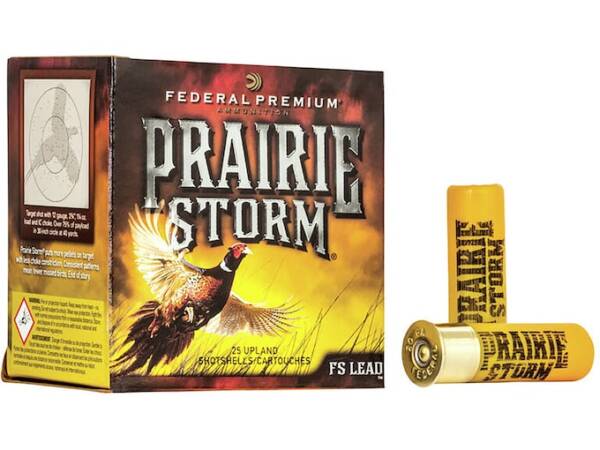 FEDERAL PREMIUM PRAIRIE STORM AMMUNITION 20 GAUGE COPPER PLATED SHOT 500 ROUNDS