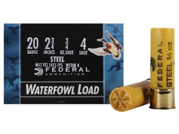 FEDERAL SPEED-SHOK AMMUNITION 20 GAUGE NON-TOXIC STEEL SHOT 500 ROUNDS