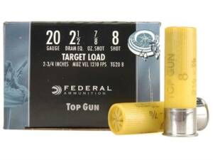 FEDERAL TOP GUN AMMUNITION 20 GAUGE 2-3/4″ 7/8 OZ 500 ROUNDS
