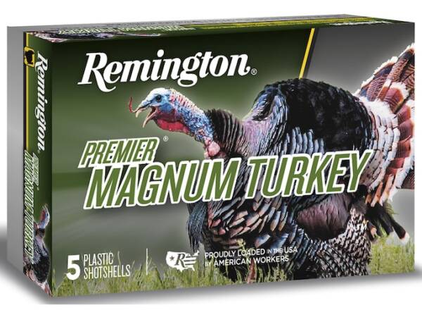 REMINGTON PREMIER MAGNUM TURKEY AMMUNITION 20 GAUGE 3″ 1-1/4 OZ COPPER PLATED SHOT 500 ROUNDS