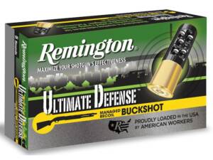 REMINGTON ULTIMATE DEFENSE BUCKSHOT AMMUNITION 20 GAUGE 2-3/4″ REDUCED RECOIL #3 500 ROUNDS