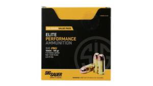 Sig Sauer Value Packs 10mm Auto 180 grain Full Metal Jacket Brass Cased Centerfire Pistol 500 rounds