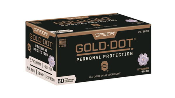 Gold Dot 5.7x28mm 40 grain 500 rounds