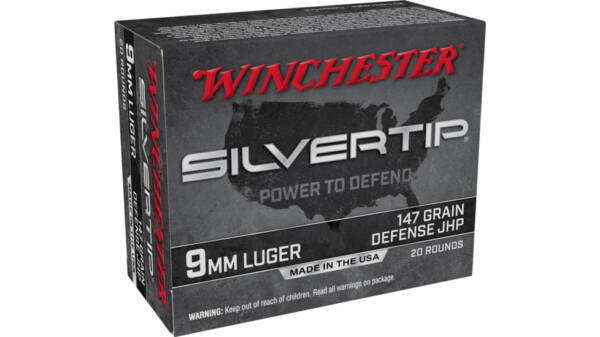 Winchester Silvertip 9mm Luger 147 grain Jacketed Hollow Point 500 rounds