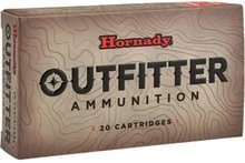Hornady Outfitter 7mm PRC 160 grain CX Monolithic ammunition 20-round box featuring topographic map packaging graphics