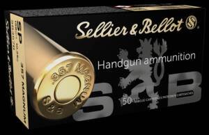 Sellier & Bellot .357 Magnum 158 grain Soft Point ammunition 50-round box