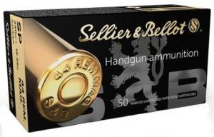 Sellier & Bellot .44 Rem Mag 240 grain Soft Point ammunition 50-round box