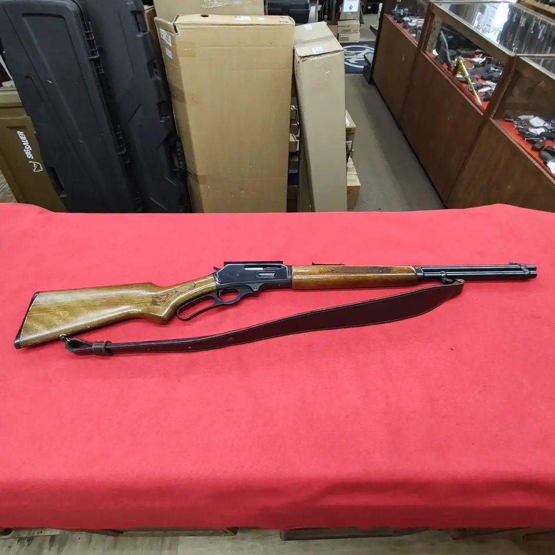 Limited Marlin Diamond Jubilee JM Stamped lever action rifle side profile