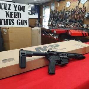 Smith Wesson MP15 556 brace pistol in factory box