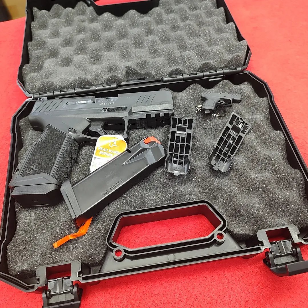 Taurus GX4 380 ACP pistol in factory hard case with magazine and backstraps