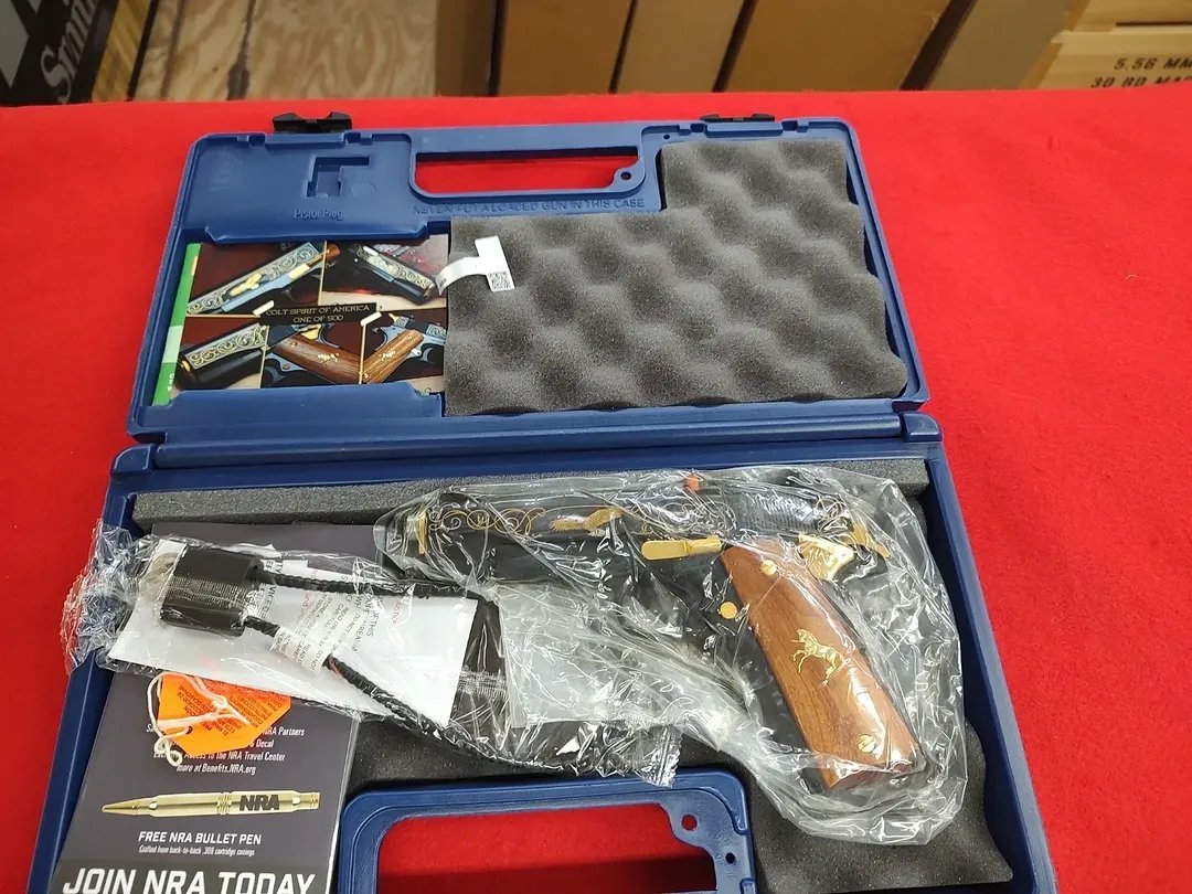 Colt 1911 Spirit America 45 ACP TALO edition in factory blue hard case