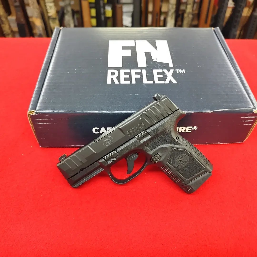 FN Reflex 9mm Pistol black finish on display box