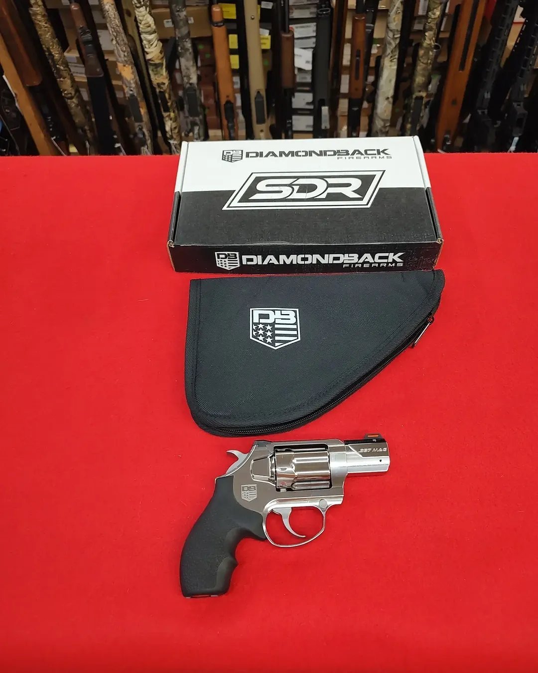 Diamondback SDR 357 Revolver stainless finish with soft pouch and factory box