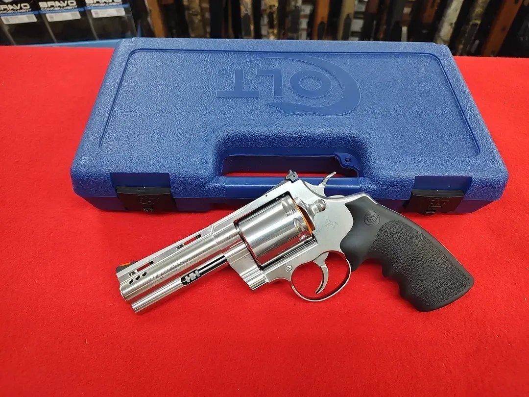 Colt Kodiak 44 Revolver stainless finish on blue Colt factory hard case