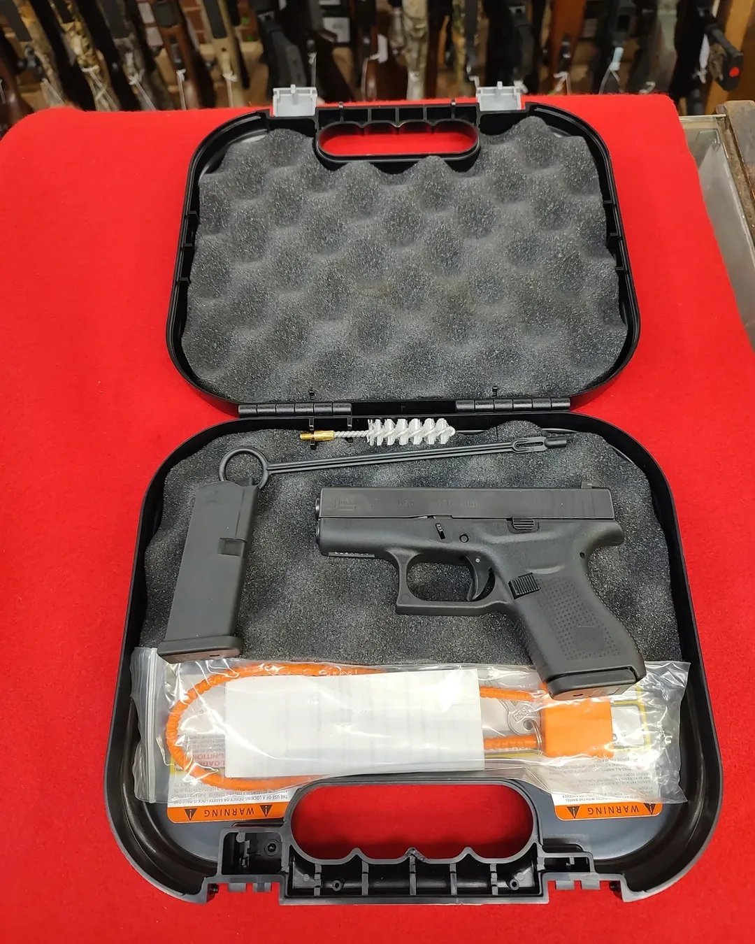 Used Glock 42 380 Pistol at Prime Tactical Solutions in black hard case with two magazines