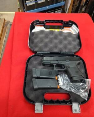 Unfired used Glock 30 Gen5 45 ACP handgun with three 10 round magazines in hard case