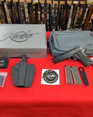 Kimber 1911 Custom LW 45 ACP club bundle with holster range bag and extra mags near me