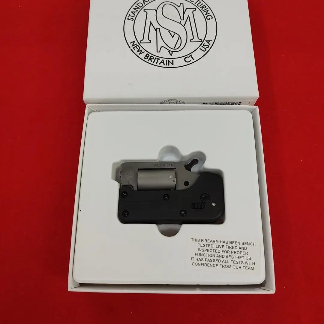 Standard Manufacturing Switch Gun silver 22 Mag folding revolver closed profile near me