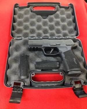 Pre owned Sig P365 X Macro for sale 9mm handgun in factory case near me